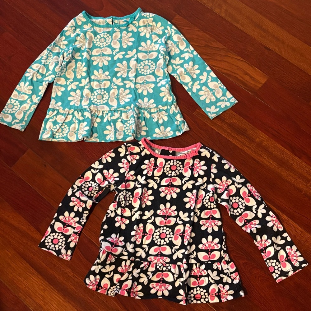 Carter’s Girls Long Sleeve Tops Floral Cotton School Play Bundle Size 6 Lot of 2